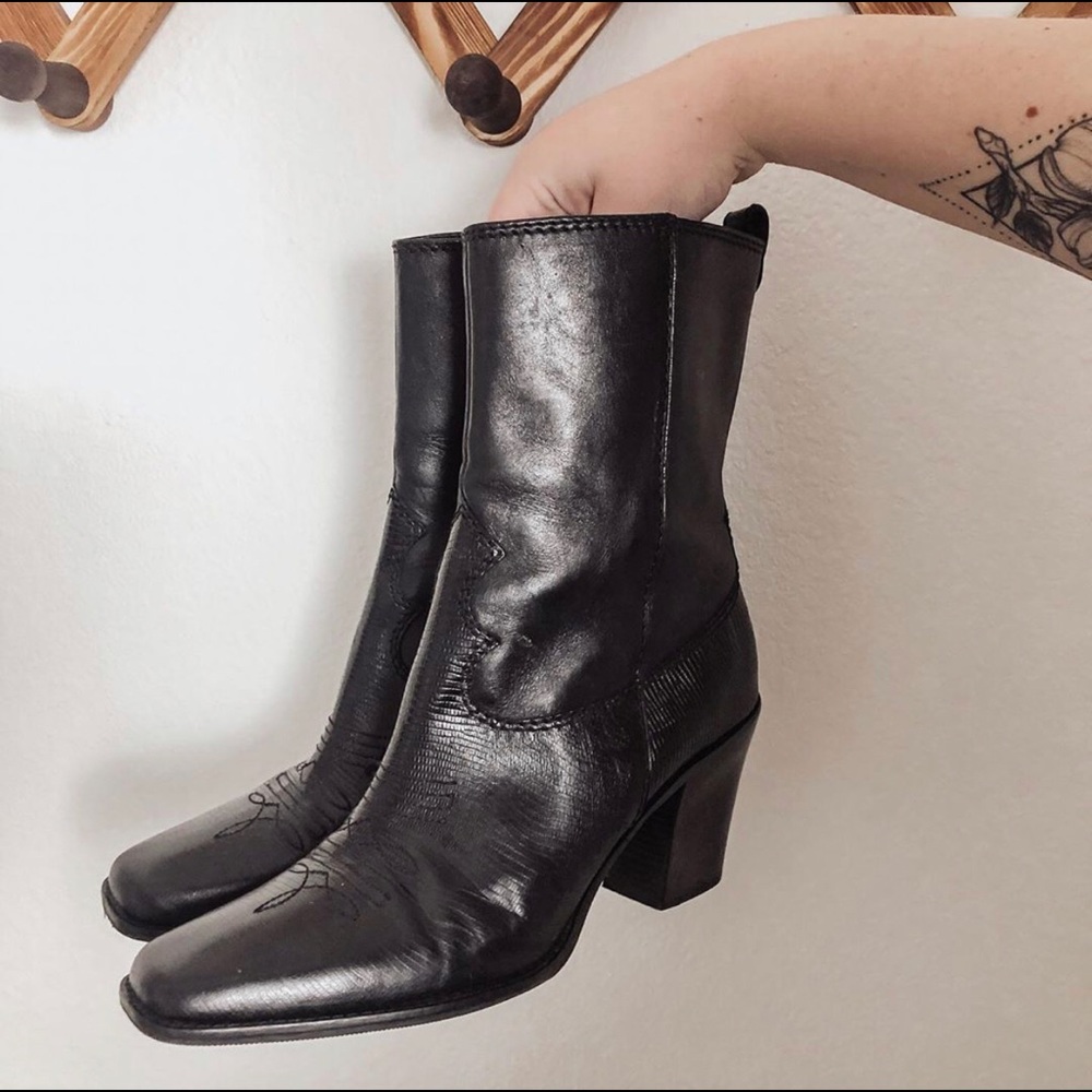 Antonio Melani Western Leather Boots